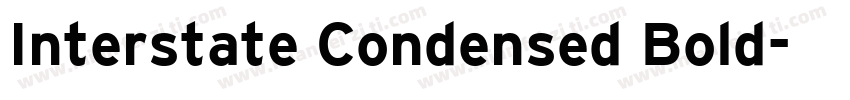 Interstate Condensed Bold字体转换
